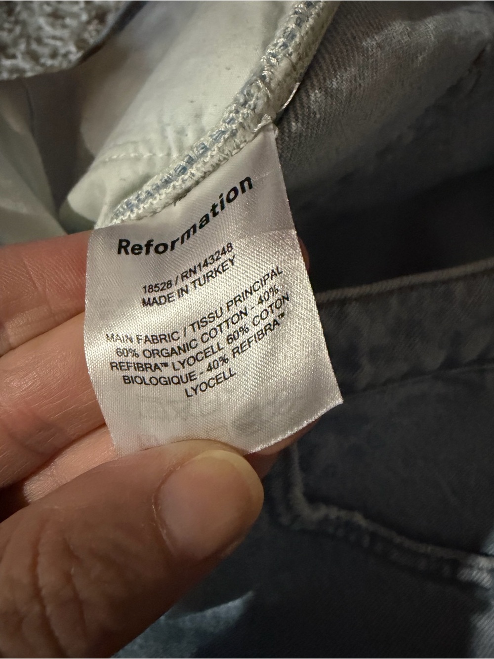 Reformation Distressed Jeans Shorts - Size 30 US 10- Tahoe destroyed wash - Picture 10 of 10